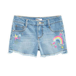 Epic Threads Rainbow Stars Denim Shorts for Big Girls